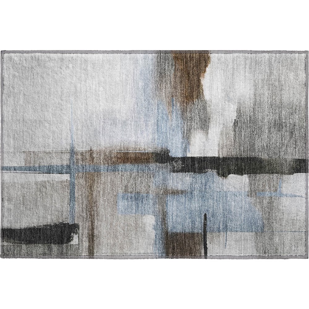 Luxury Washable Indoor/Outdoor Ravenna Taupe 1'8" x 2'6" Rug. Picture 1