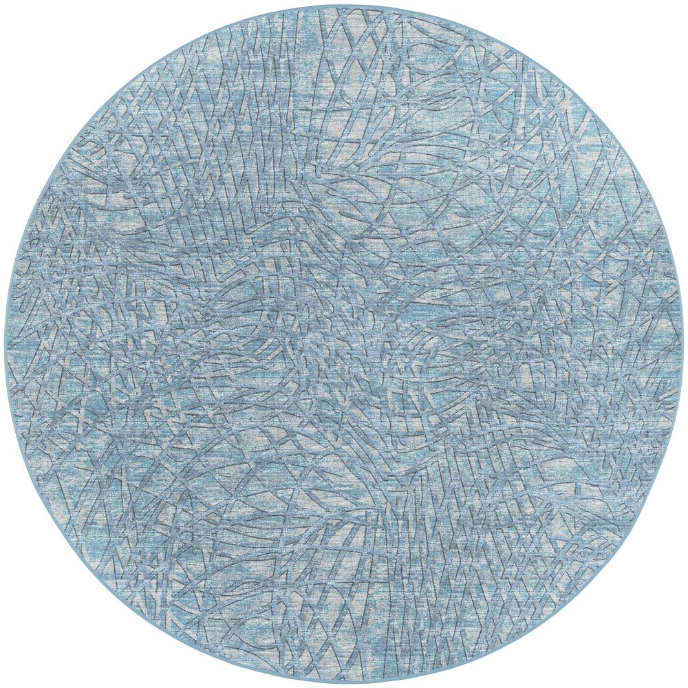 Winslow WL2 Indigo 10' x 10' Round Rug. Picture 1