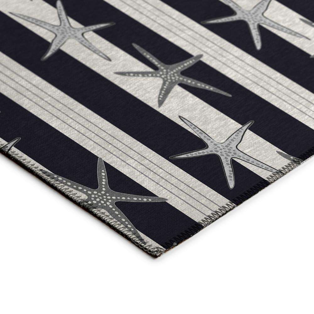 Indoor/Outdoor Surfside ASR42 Midnight Washable 10' x 14' Rug. Picture 4