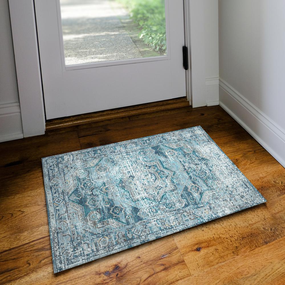 Jericho JC5 Denim 2' x 3' Rug. Picture 2