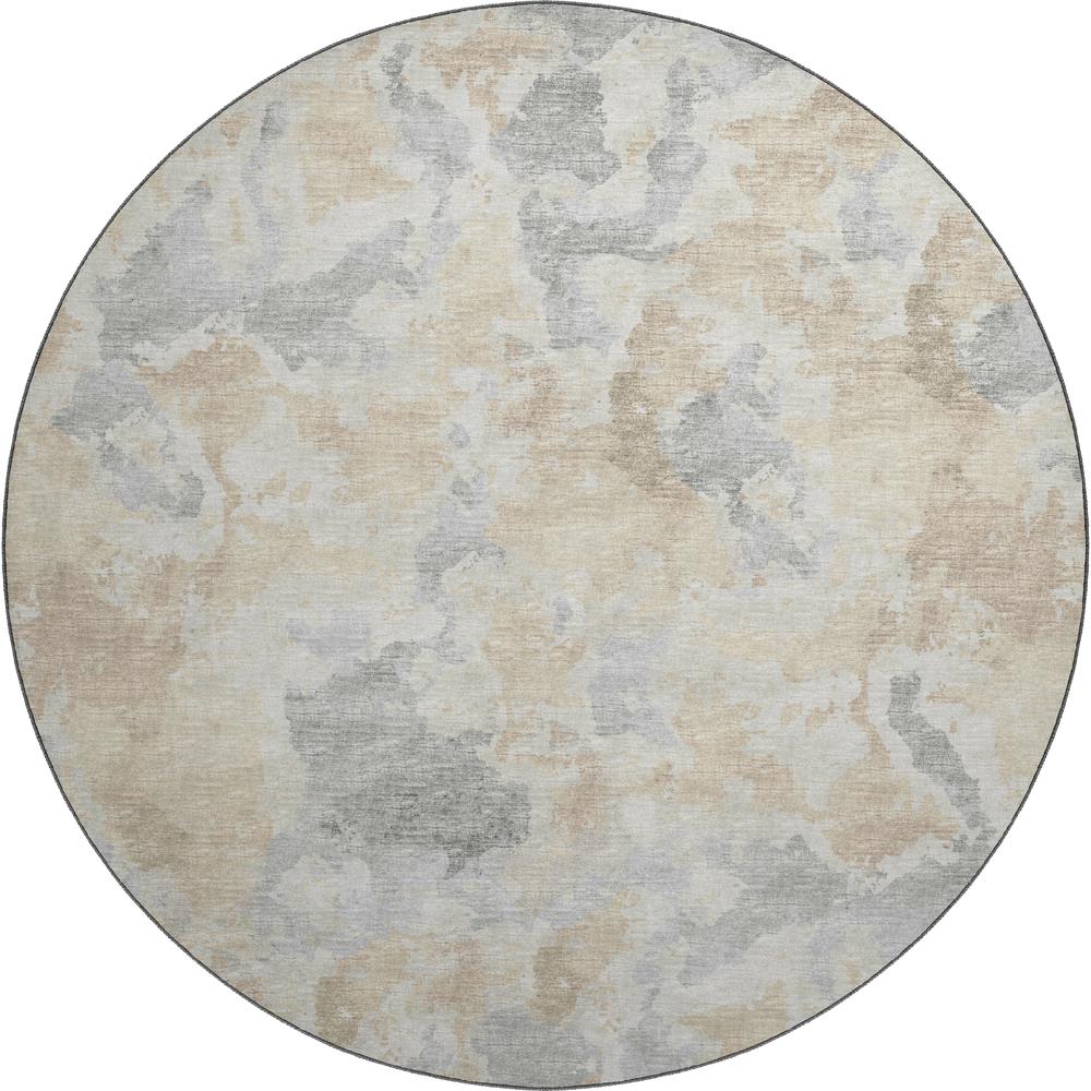 Camberly CM2 Stucco 8' x 8' Round Rug. Picture 1