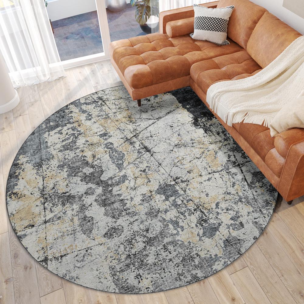 Camberly CM3 Merlot 8' x 8' Round Rug. Picture 2
