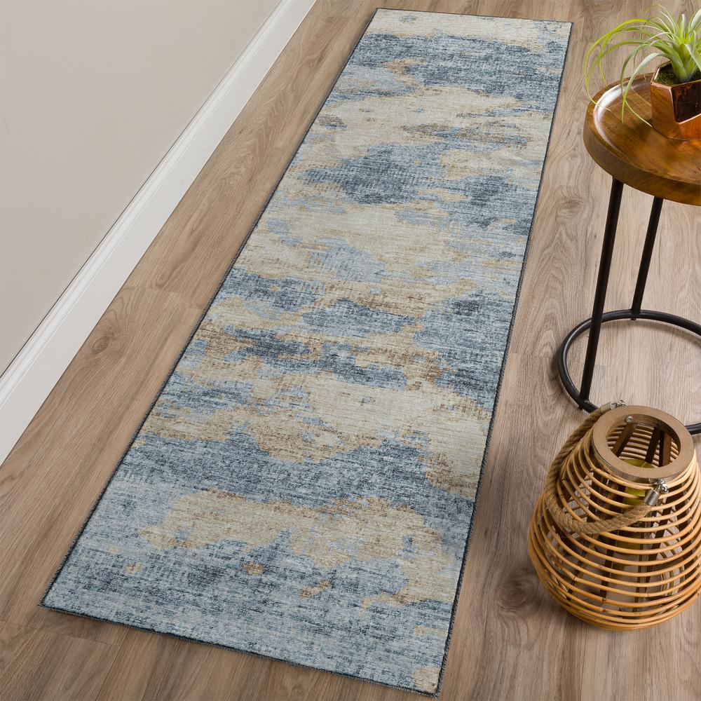 Camberly CM6 Indigo 2'3" x 7'6" Runner Rug. Picture 2