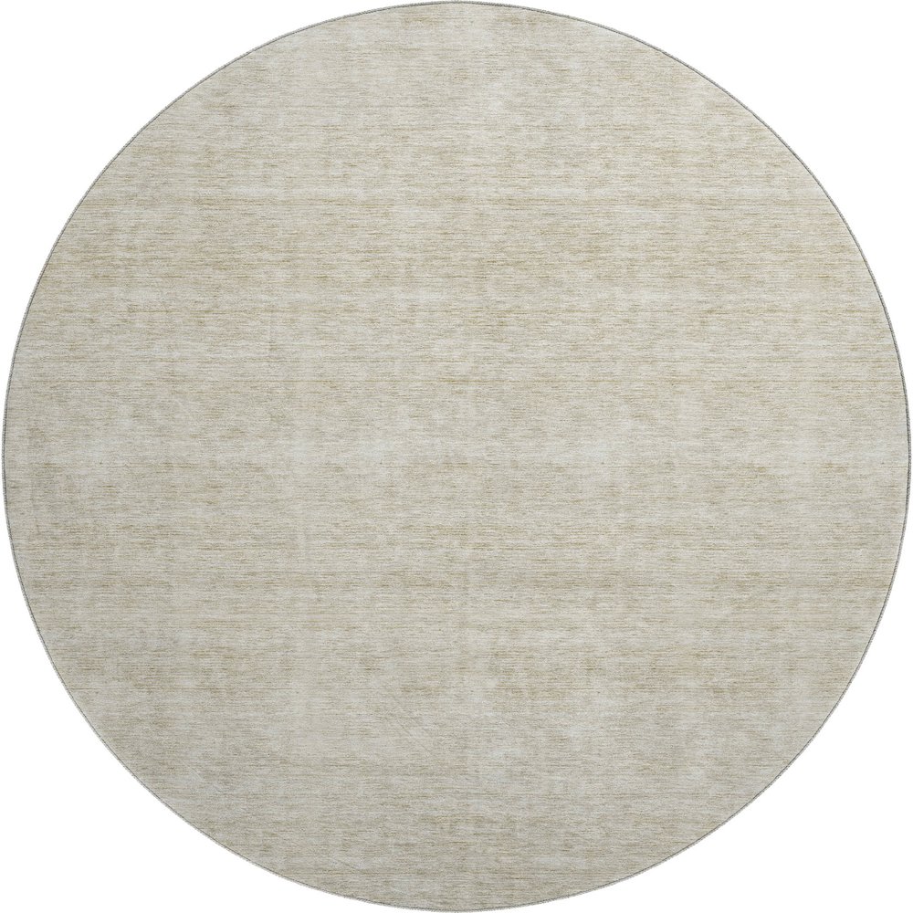 Luxury Washable Indoor/Outdoor Soft Essentials SE1 Brown 8' x 8' Rug. Picture 1