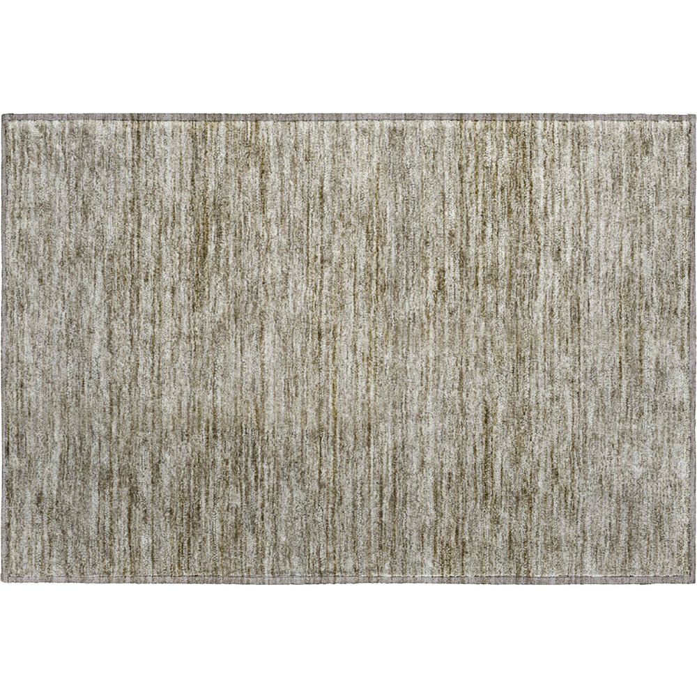 Luxury Washable Indoor/Outdoor Soft Essentials SE1 Ivory 1'8" x 2'6" Rug. Picture 1