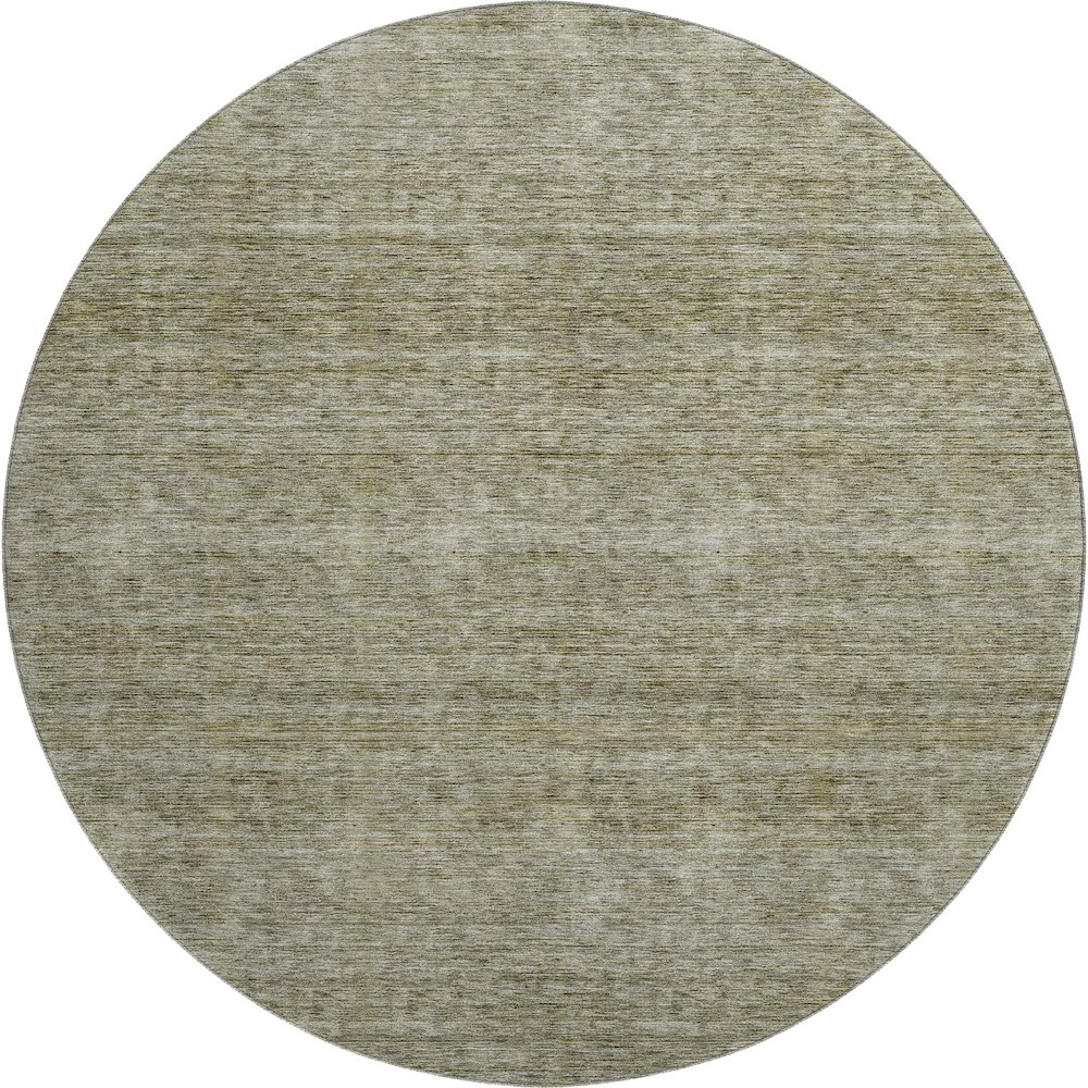 Luxury Washable Indoor/Outdoor Soft Essentials SE1 Green 8' x 8' Rug. Picture 1