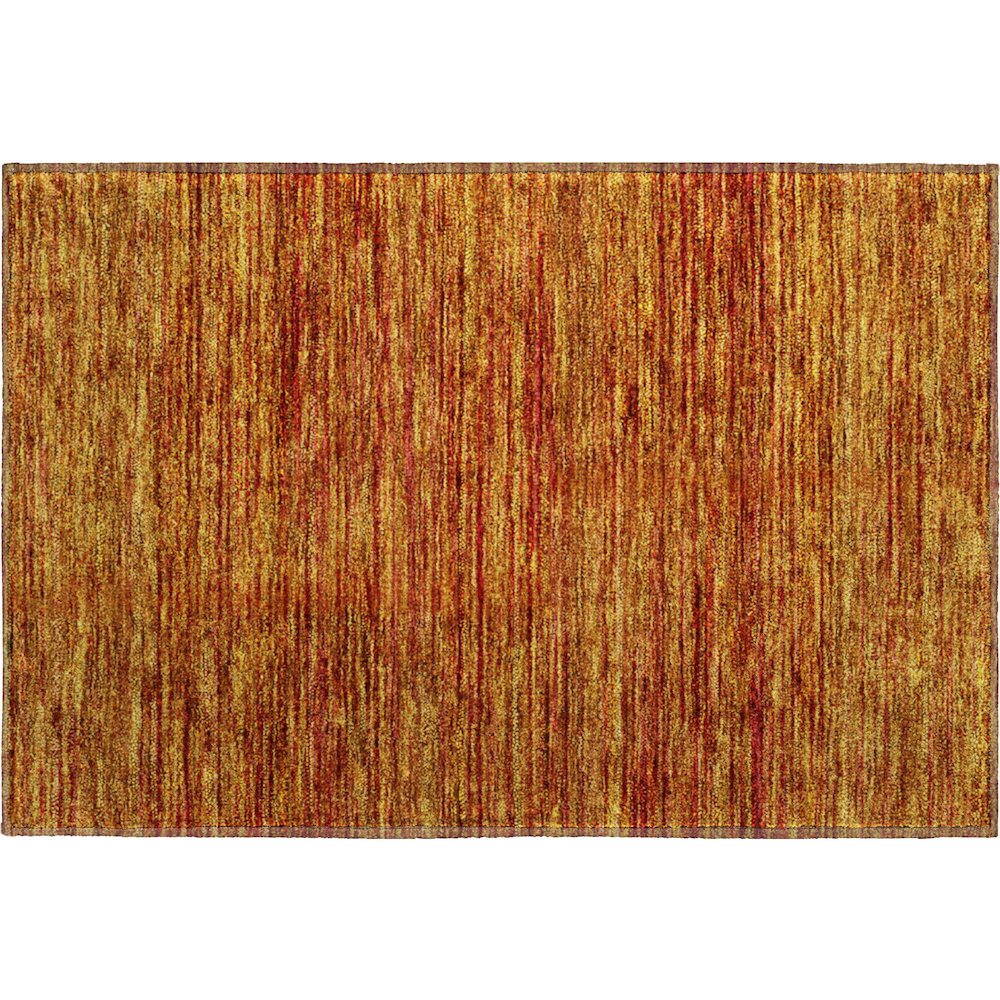 Luxury Washable Indoor/Outdoor Soft Essentials SE1 Orange 1'8" x 2'6" Rug. Picture 1