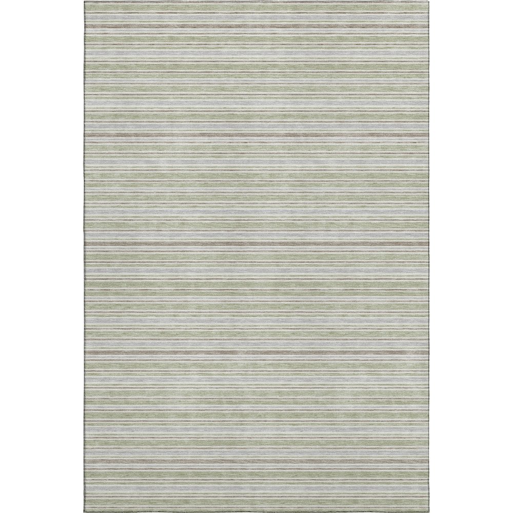 Luxury Washable Indoor/Outdoor Soft Essentials SE2 Green 2'6" x 3'10" Rug. Picture 1