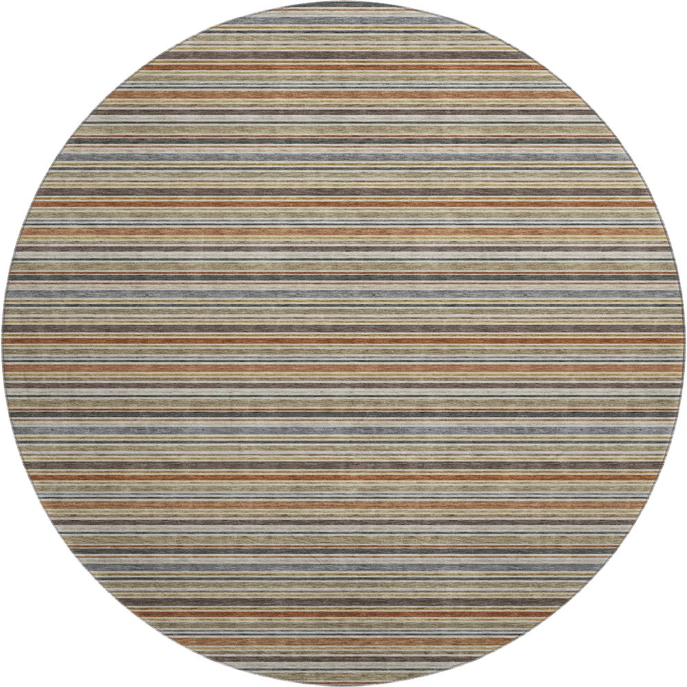 Luxury Washable Indoor/Outdoor Soft Essentials SE2 Multi 8' x 8' Rug. Picture 1
