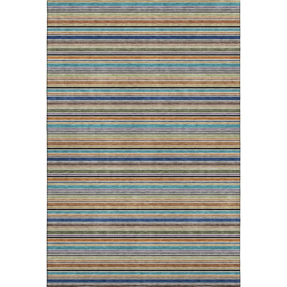 Luxury Washable Indoor/Outdoor Soft Essentials SE2 Multi 2'6" x 3'10" Rug. Picture 1