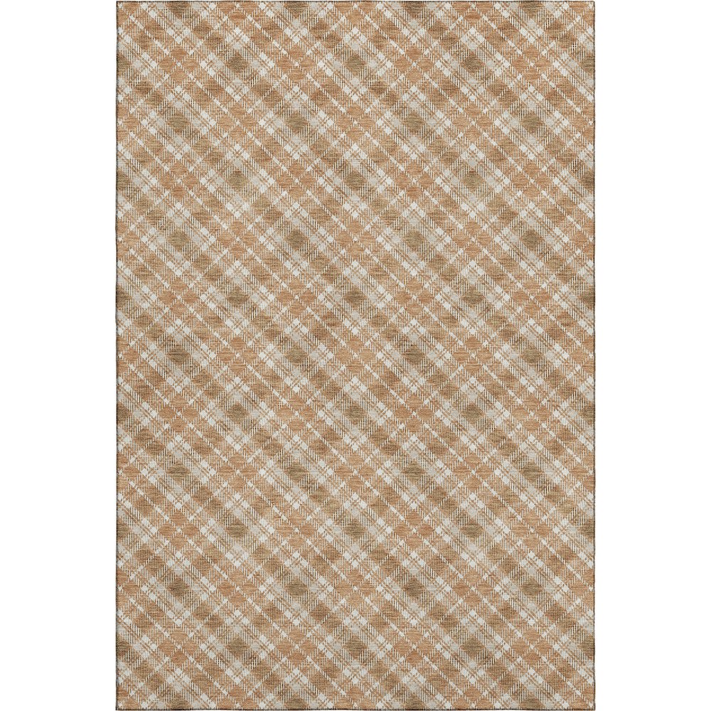 Luxury Washable Indoor/Outdoor Soft Essentials SE3 Orange 2'6" x 3'10" Rug. Picture 1