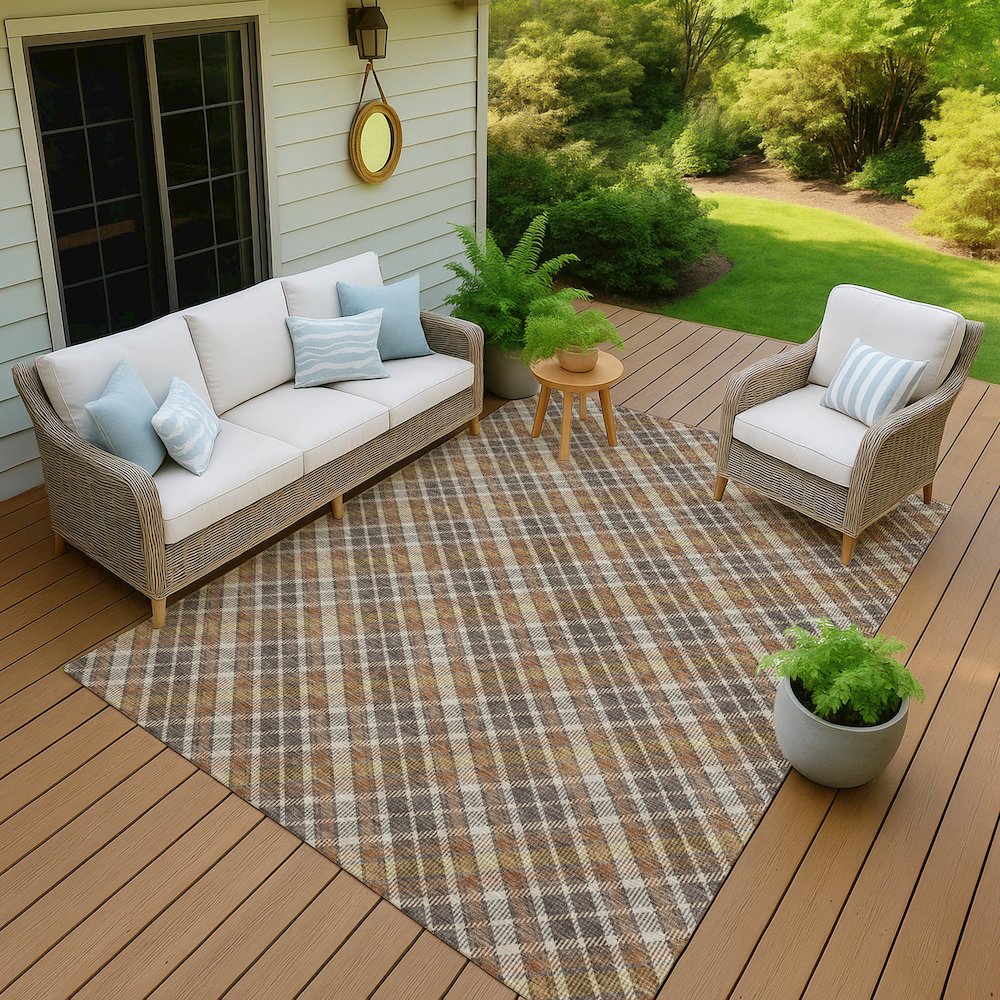 Luxury Washable Indoor/Outdoor Soft Essentials SE3 Multi 1'8" x 2'6" Rug. Picture 6