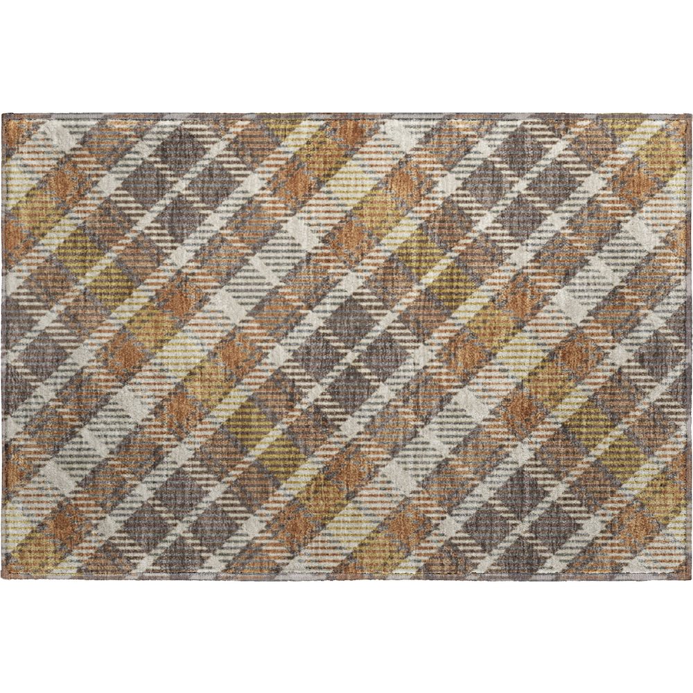 Luxury Washable Indoor/Outdoor Soft Essentials SE3 Multi 1'8" x 2'6" Rug. Picture 1