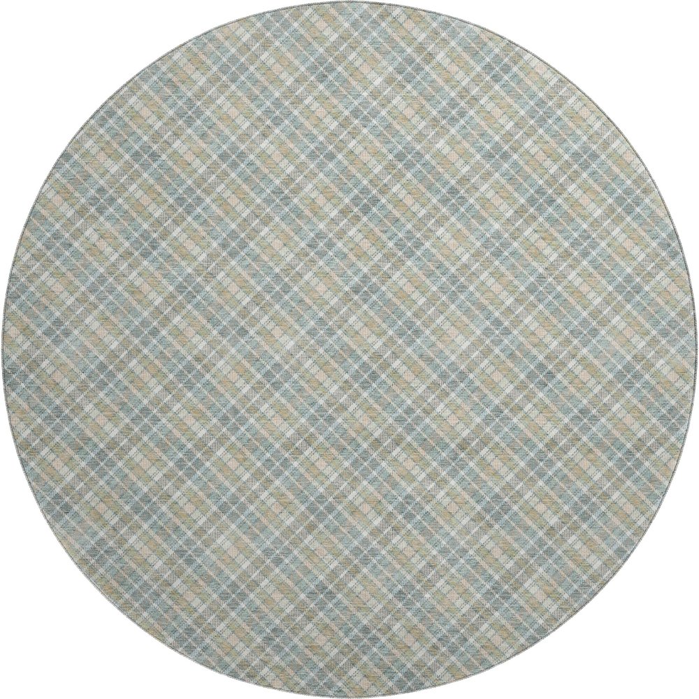 Luxury Washable Indoor/Outdoor Soft Essentials SE3 Multi 8' x 8' Rug. Picture 1