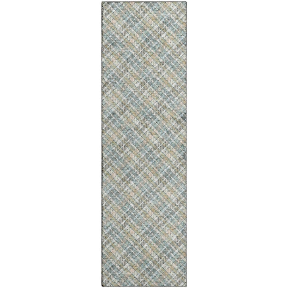 Luxury Washable Indoor/Outdoor Soft Essentials SE3 Multi 2'3" x 7'6" Runner Rug. Picture 1