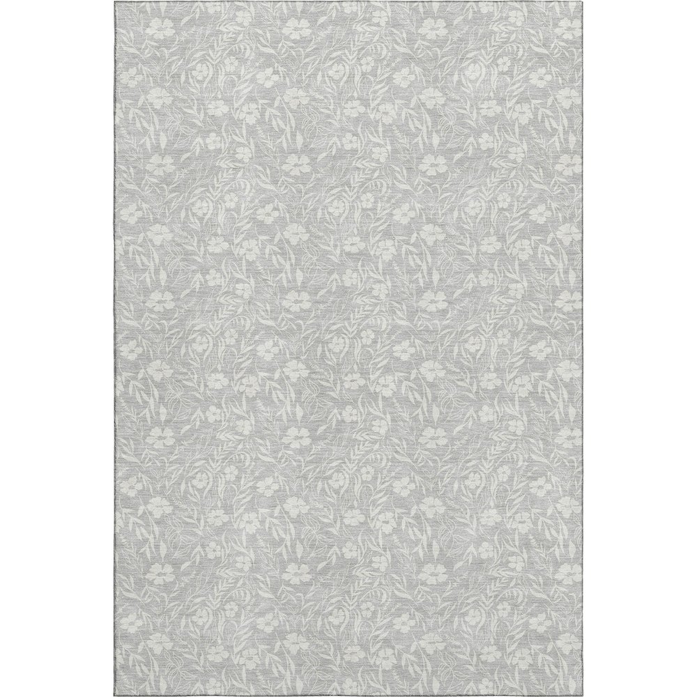 Luxury Washable Indoor/Outdoor Soft Essentials SE4 Gray 2'6" x 3'10" Rug. Picture 1