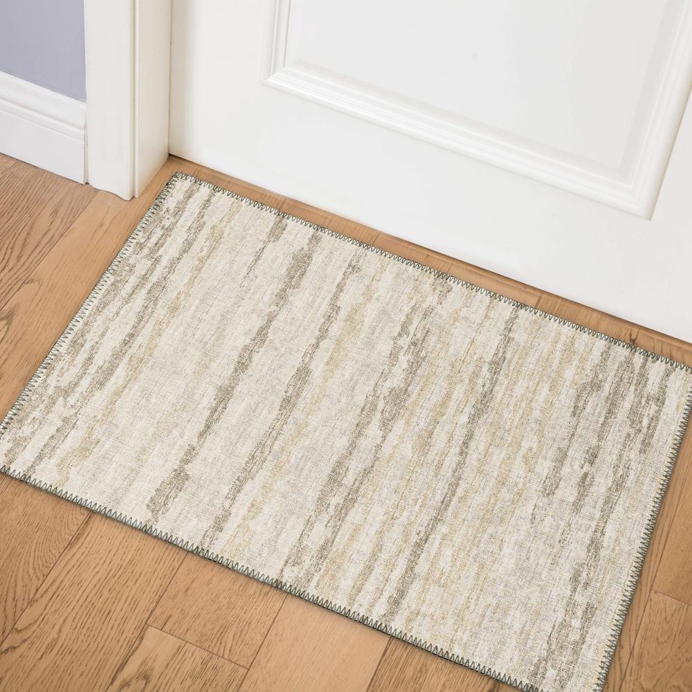 Bravado Baja Contemporary Stripe 1'8" x 2'6" Accent Rug Baja ABV34. Picture 1