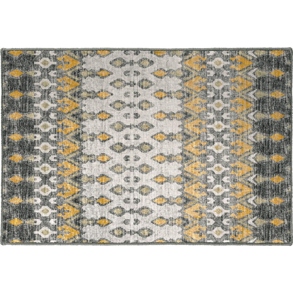 Brisbane BR1 Pewter 1'8" x 2'6" Rug. Picture 1