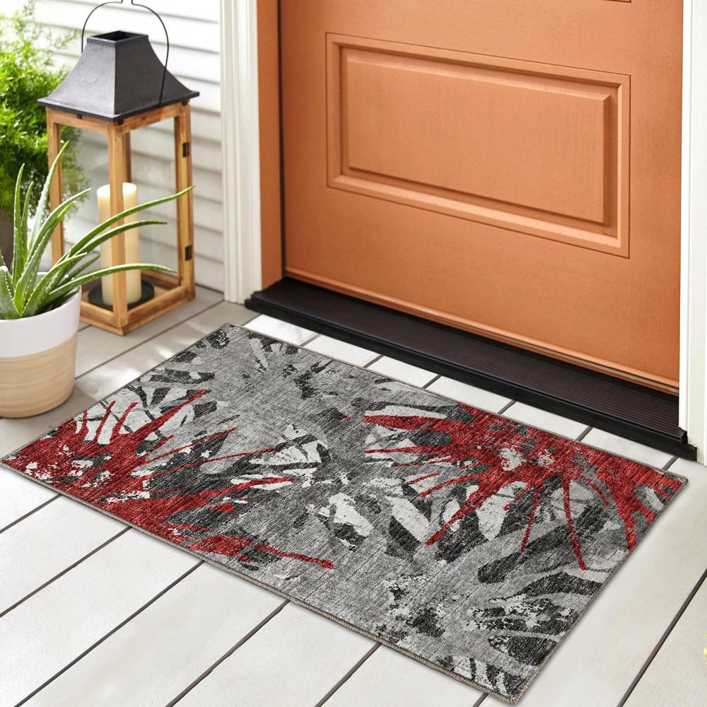 Brisbane BR6 Scarlet 1'8" x 2'6" Rug. Picture 2