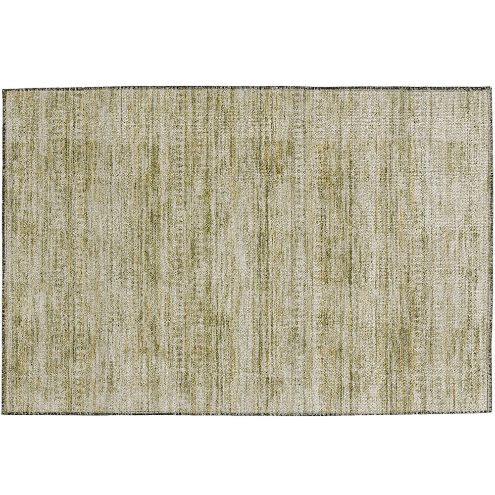 Luxury Washable Indoor/Outdoor Solace Aloe 1'8" x 2'6" Rug. Picture 1