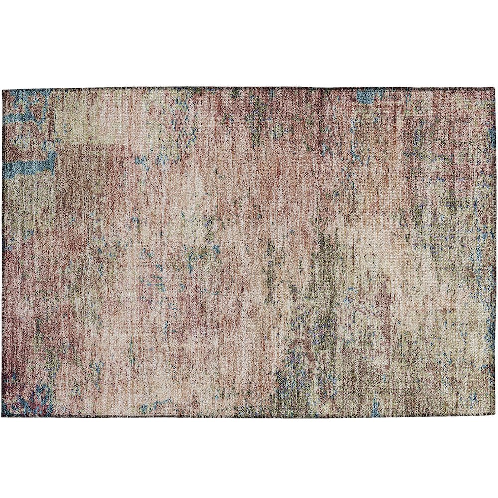 Luxury Washable Indoor/Outdoor Solace Blush 1'8" x 2'6" Rug. Picture 1