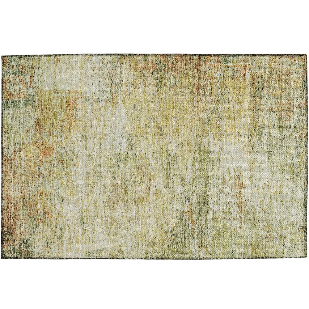 Luxury Washable Indoor/Outdoor Solace Fern 1'8" x 2'6" Rug. Picture 1
