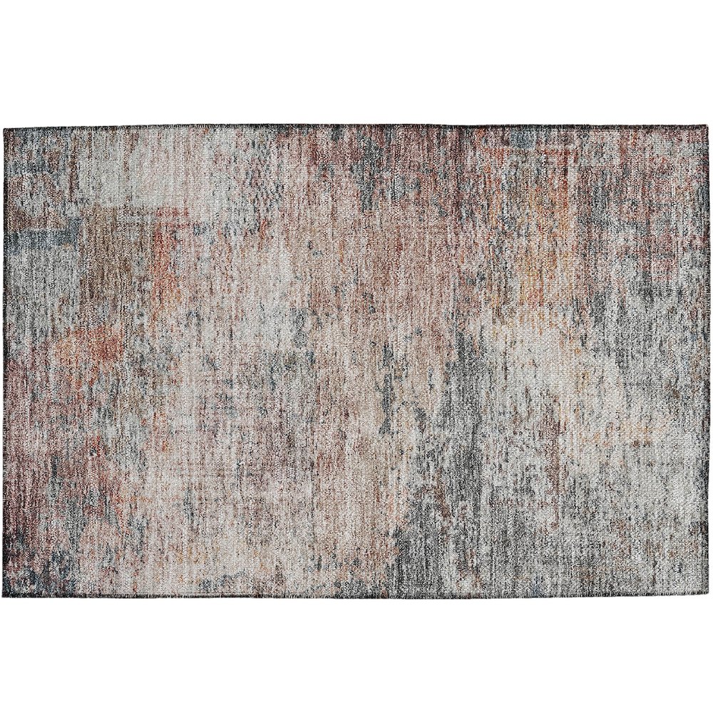Luxury Washable Indoor/Outdoor Solace Gray 1'8" x 2'6" Rug. Picture 1