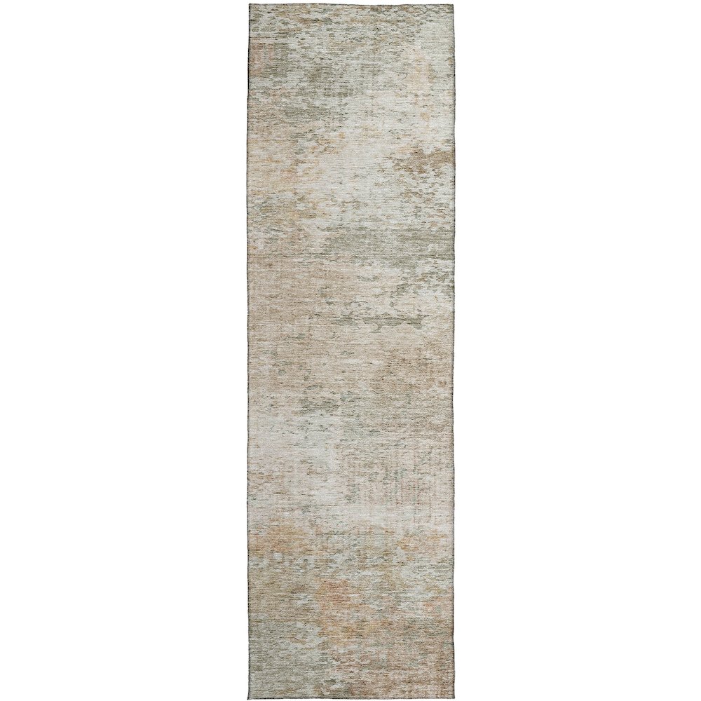 Luxury Washable Indoor/Outdoor Solace Linen 2'3" x 7'6" Runner Rug. Picture 1