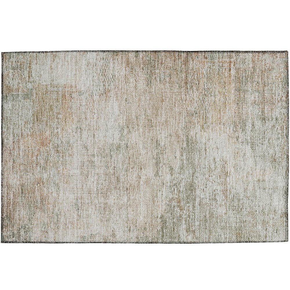 Luxury Washable Indoor/Outdoor Solace Linen 1'8" x 2'6" Rug. Picture 1