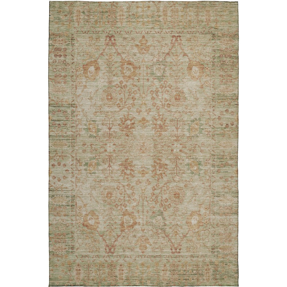 Luxury Washable Indoor/Outdoor Solace Beige 2'6" x 3'10" Rug. Picture 1