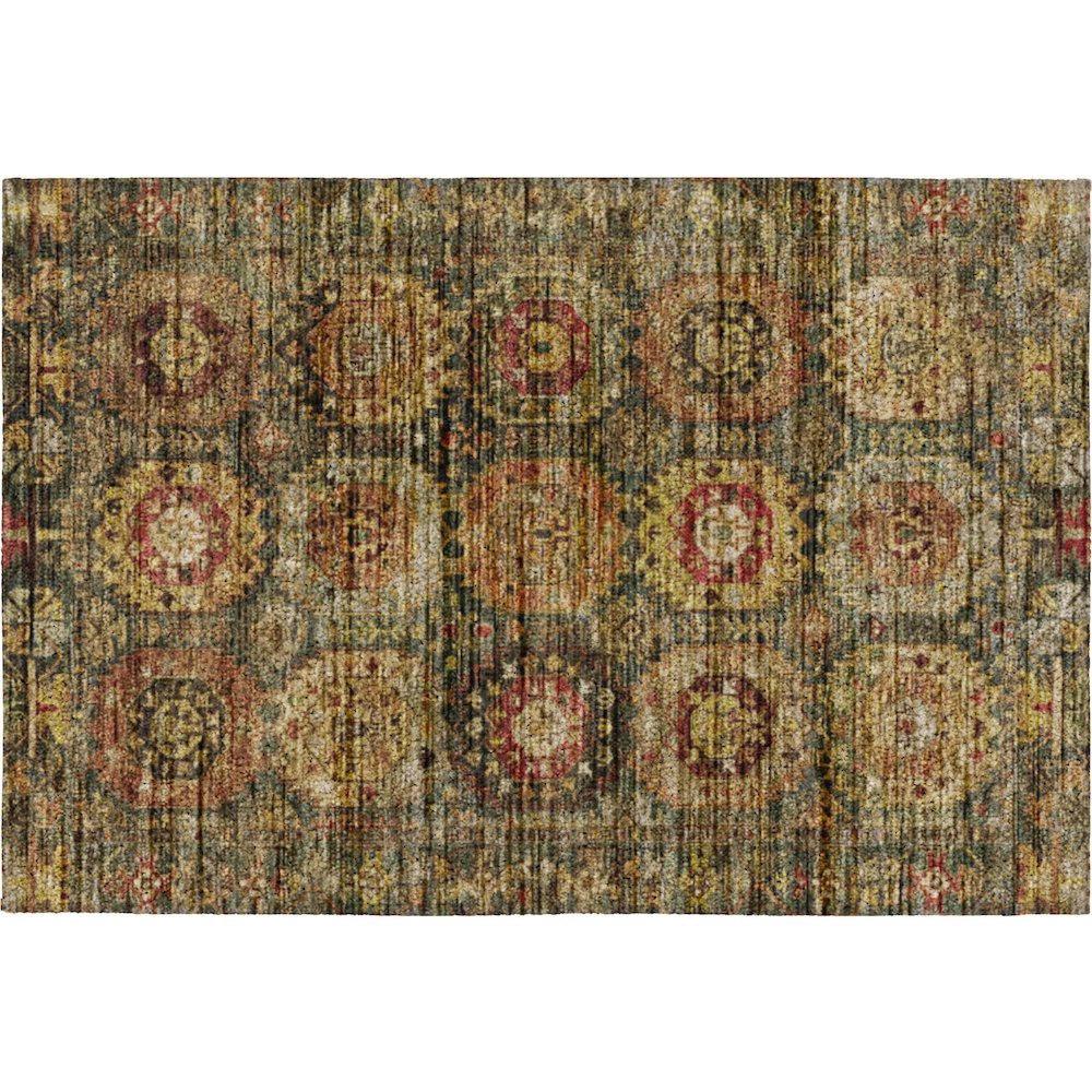 Indoor/Outdoor Silk Road Fern 1'8" x 2'6" Rug. Picture 1