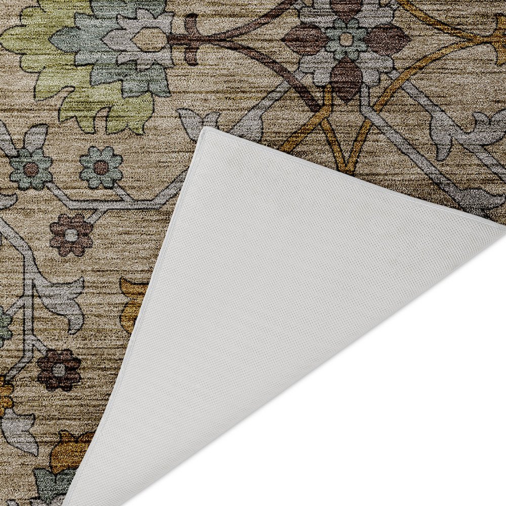 Indoor/Outdoor Silk Road Flax 1'8" x 2'6" Rug. Picture 4