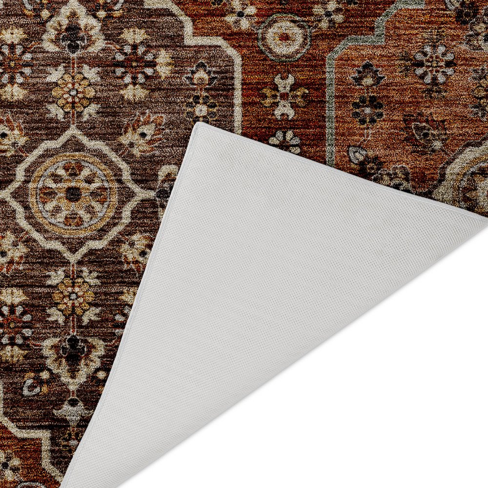Indoor/Outdoor Silk Road Paprika 1'8" x 2'6" Rug. Picture 4