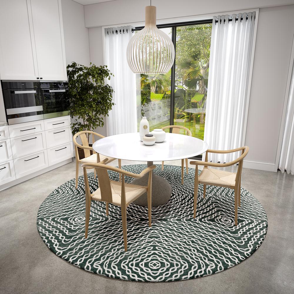Bravado Shadow Transitional Geometric 8' x 8' Area Rug Shadow ABV33. Picture 1
