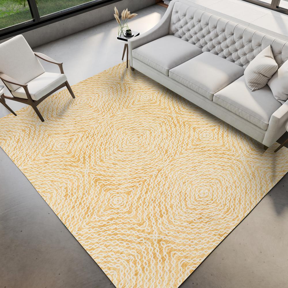 Brisbane BR3 Gold 3' x 5' Rug. Picture 2