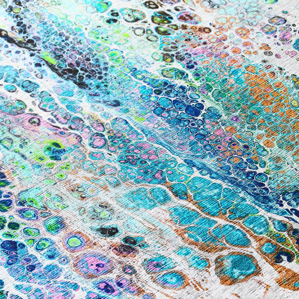 Karina Mermaid Modern Abstract 1'8" x 2'6" Accent Rug Mermaid AKC50. Picture 5