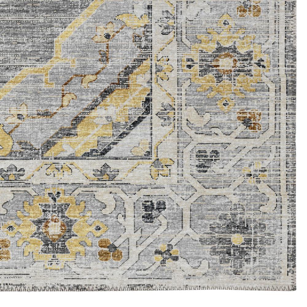 Indoor/Outdoor Marbella MB1 Grey Washable 1'8" x 2'6" Rug. Picture 3
