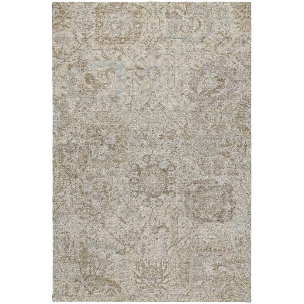 Luxury Washable Indoor/Outdoor Tabrook Ivory 2'6" x 3'10" Rug. Picture 1
