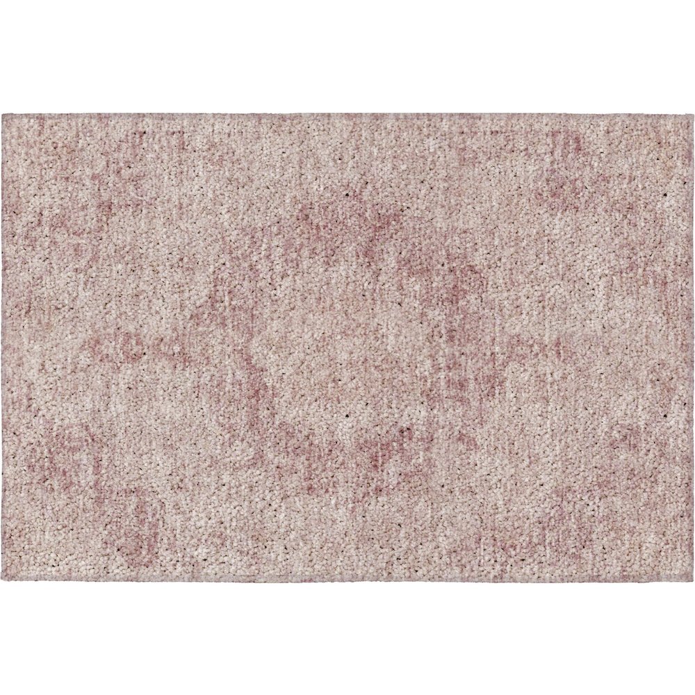 Luxury Washable Indoor/Outdoor Tabrook Pink 1'8" x 2'6" Rug. Picture 1