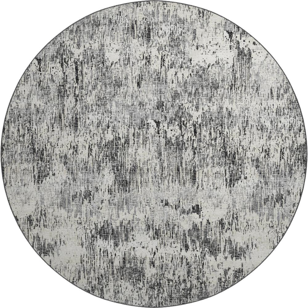 Camberly CM1 Graphite 8' x 8' Round Rug. Picture 1