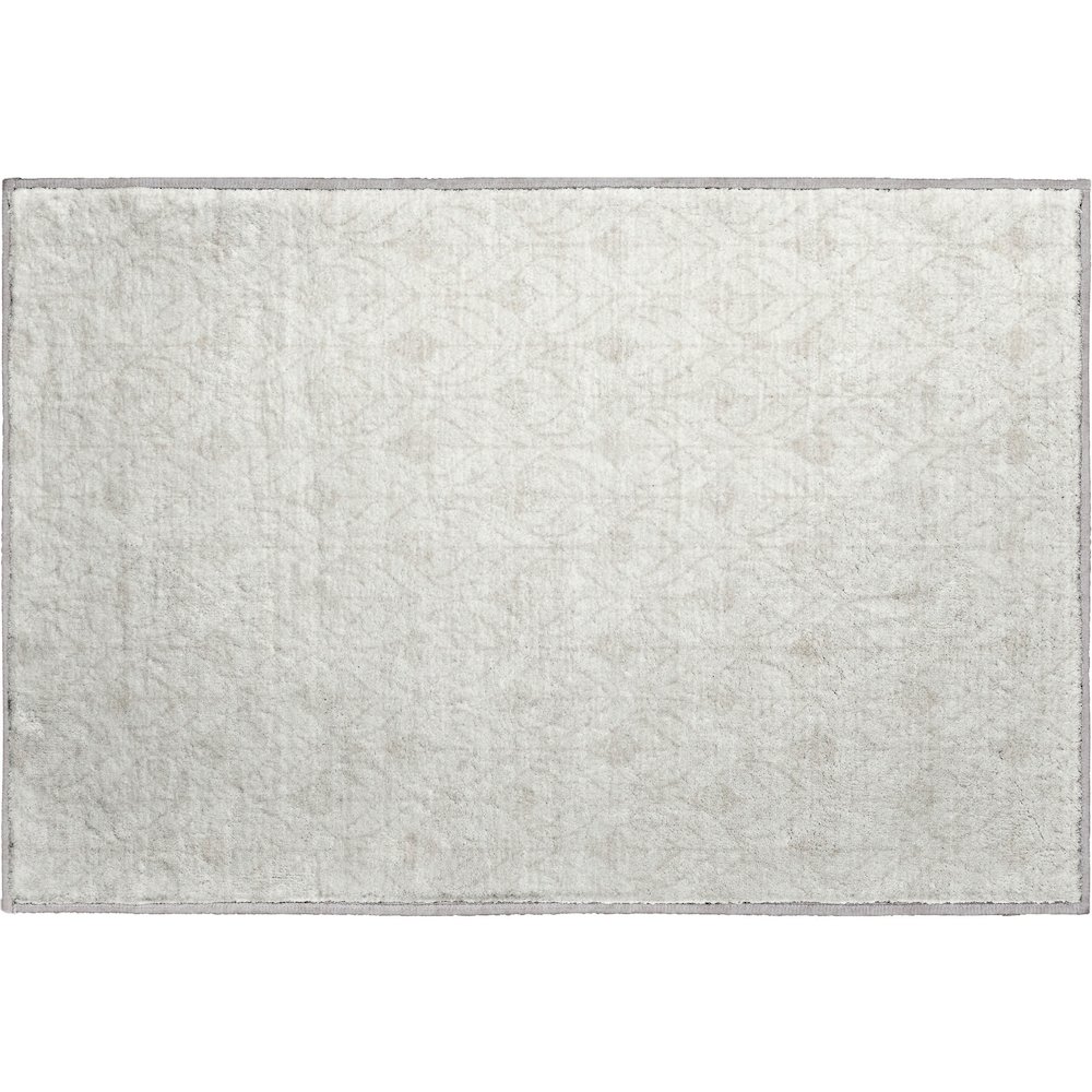 Luxury Washable Indoor/Outdoor The Reserve Ivory 1'8" x 2'6" Rug. Picture 1