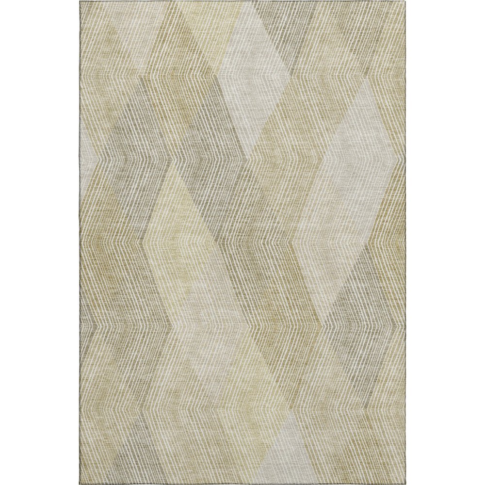 Luxury Washable Indoor/Outdoor The Reserve Beige 2'6" x 3'10" Rug. Picture 1