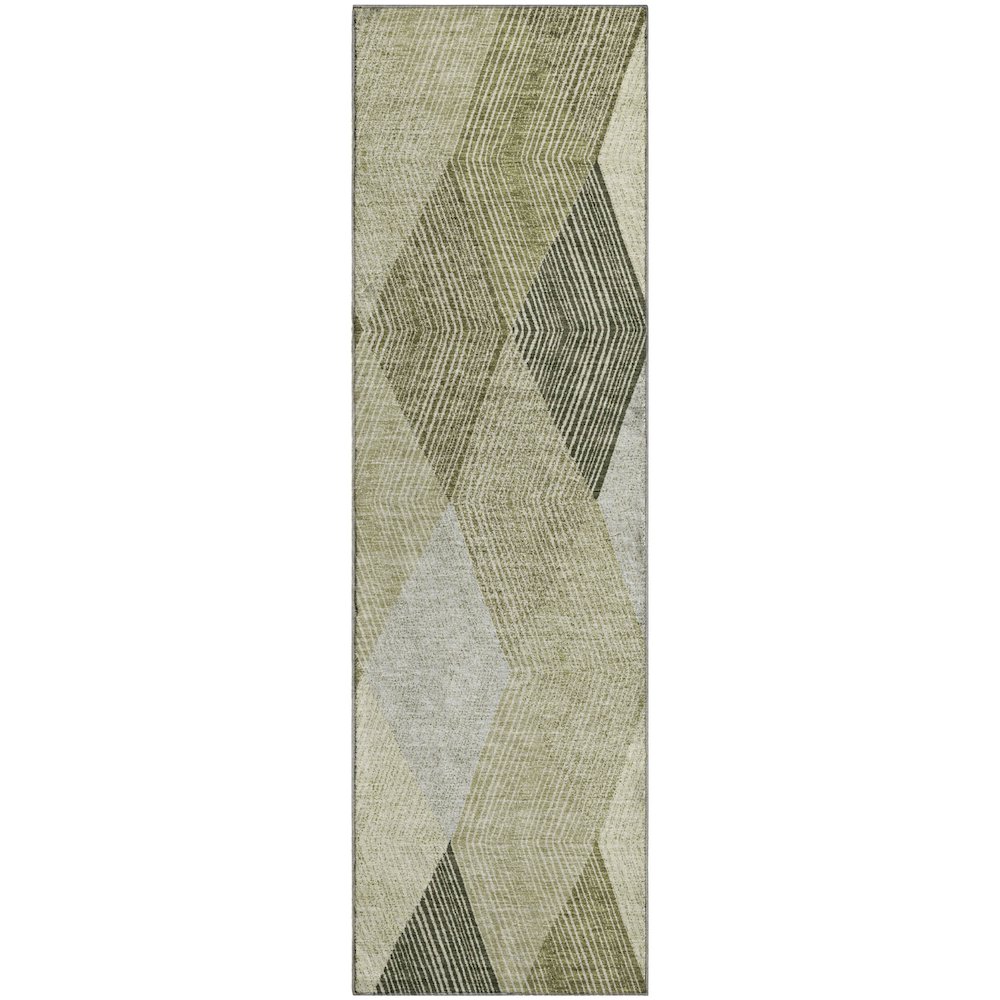 Luxury Washable Indoor/Outdoor The Reserve Fern 2'3" x 7'6" Runner Rug. Picture 1