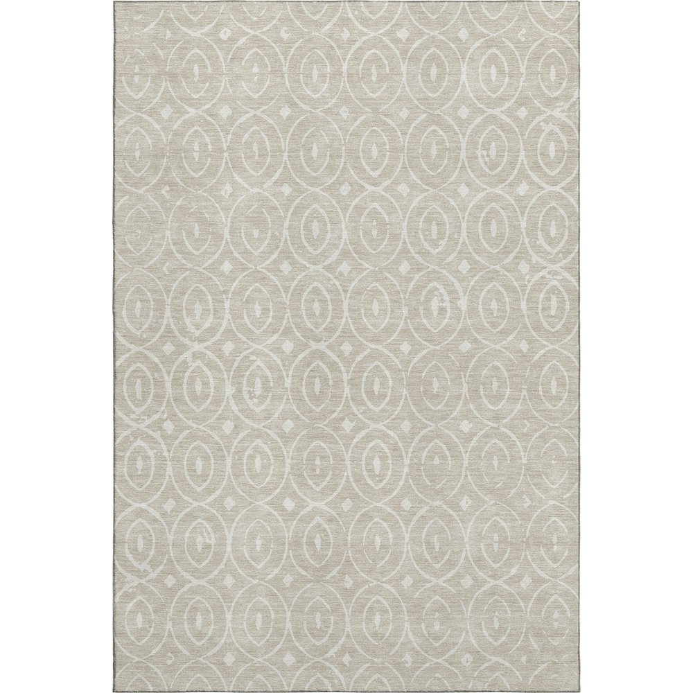 Luxury Washable Indoor/Outdoor The Reserve Beige 2'6" x 3'10" Rug. Picture 1
