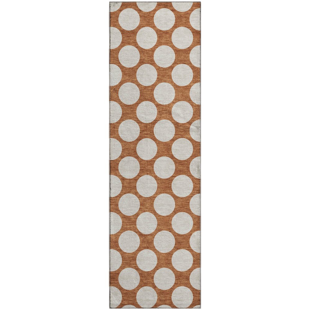 Luxury Washable Indoor/Outdoor The Reserve Paprika 2'3" x 7'6" Runner Rug. Picture 1