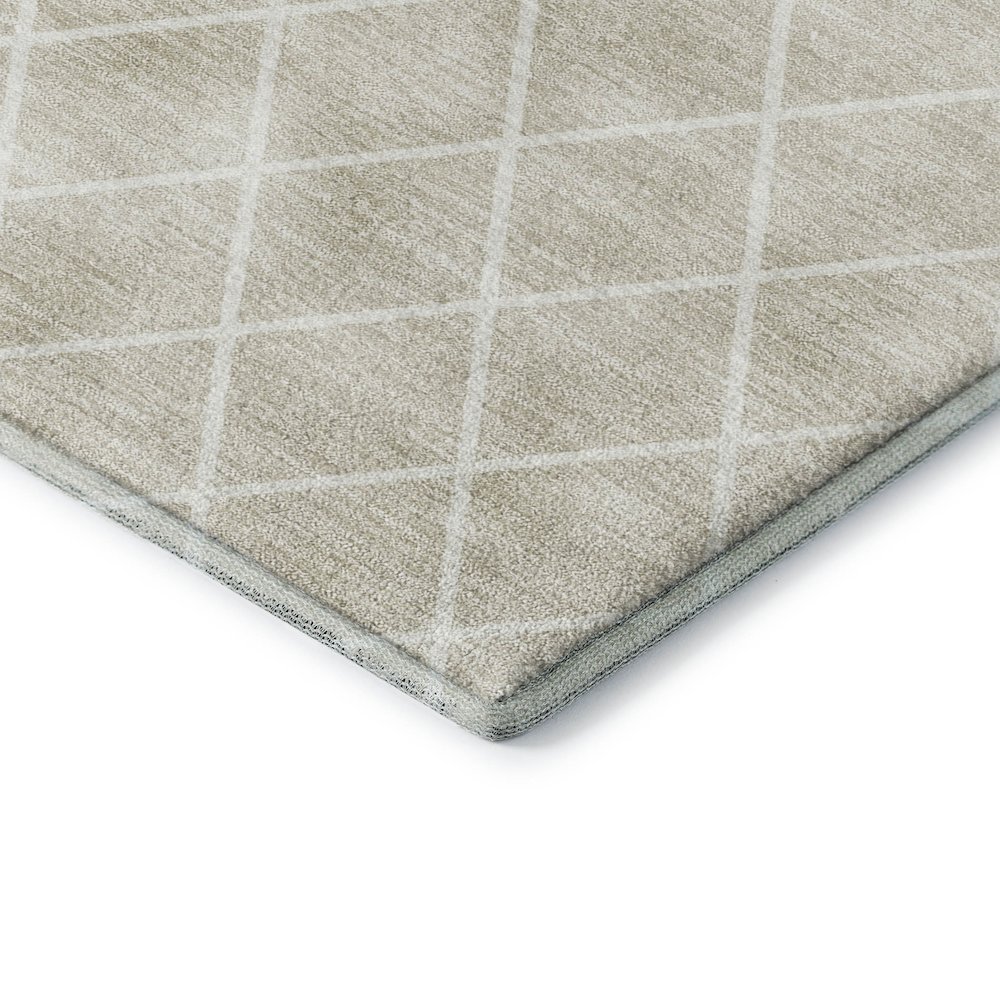 Luxury Washable Indoor/Outdoor The Reserve Beige 1'8" x 2'6" Rug. Picture 2