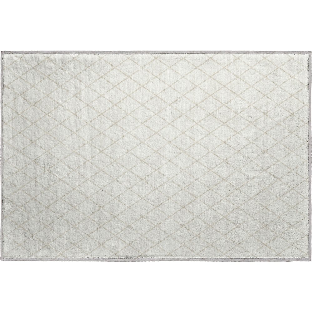 Luxury Washable Indoor/Outdoor The Reserve Ivory 1'8" x 2'6" Rug. Picture 1