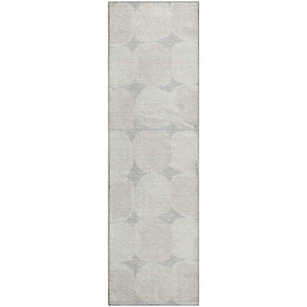 Luxury Washable Indoor/Outdoor The Reserve Gray 2'3" x 7'6" Runner Rug. Picture 1