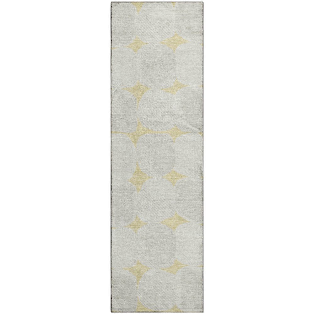 Luxury Washable Indoor/Outdoor The Reserve Wheat 2'3" x 7'6" Runner Rug. Picture 1