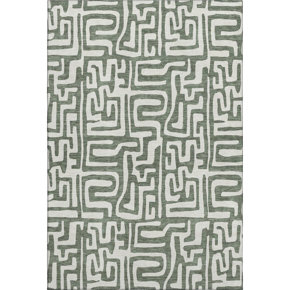 Luxury Washable Indoor/Outdoor The Reserve Basil 2'6" x 3'10" Rug. Picture 1